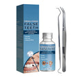 White tube of denture adhesive gel 30g with neutral labeling style FP-B067