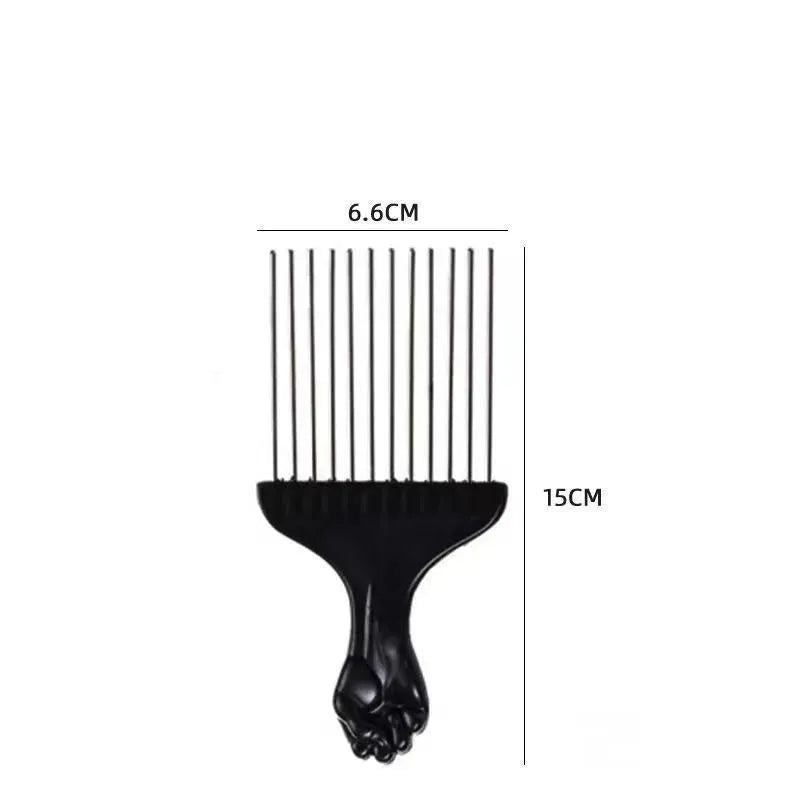 Male creative portable household steel needle comb plastic body over 20cm length