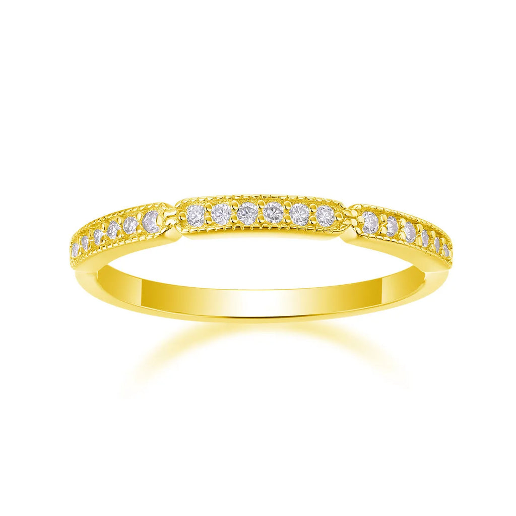 Moissanite wedding ring set in S925 silver with platinum plating, shown in golden, platinum, and rose gold finishes, sizes 5 to 9, with gift box and GRA certificate