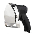 KS-100E black electric meat cleaver with stainless steel blade, dimensions 150x200x270mm, for cutting meat for barbecue machines.