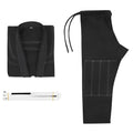 Brazilian Jiu-jitsu gi uniform in cotton blend, showing jacket and trousers in one of five available colours.
