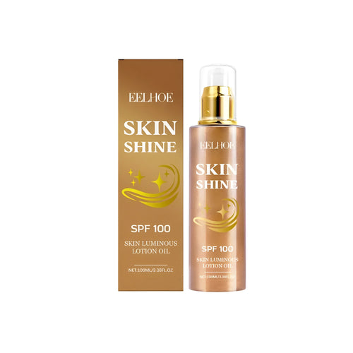 Body Brightening Sparkling Oil 100ml bottle with coconut oil and glycerin for luminous skin
