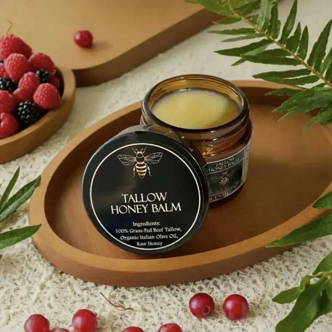 Honey Butter Moisturising Facial Cream in a 57g jar, shown with Citrus, Lavender, and Fragrance-Free variant options.