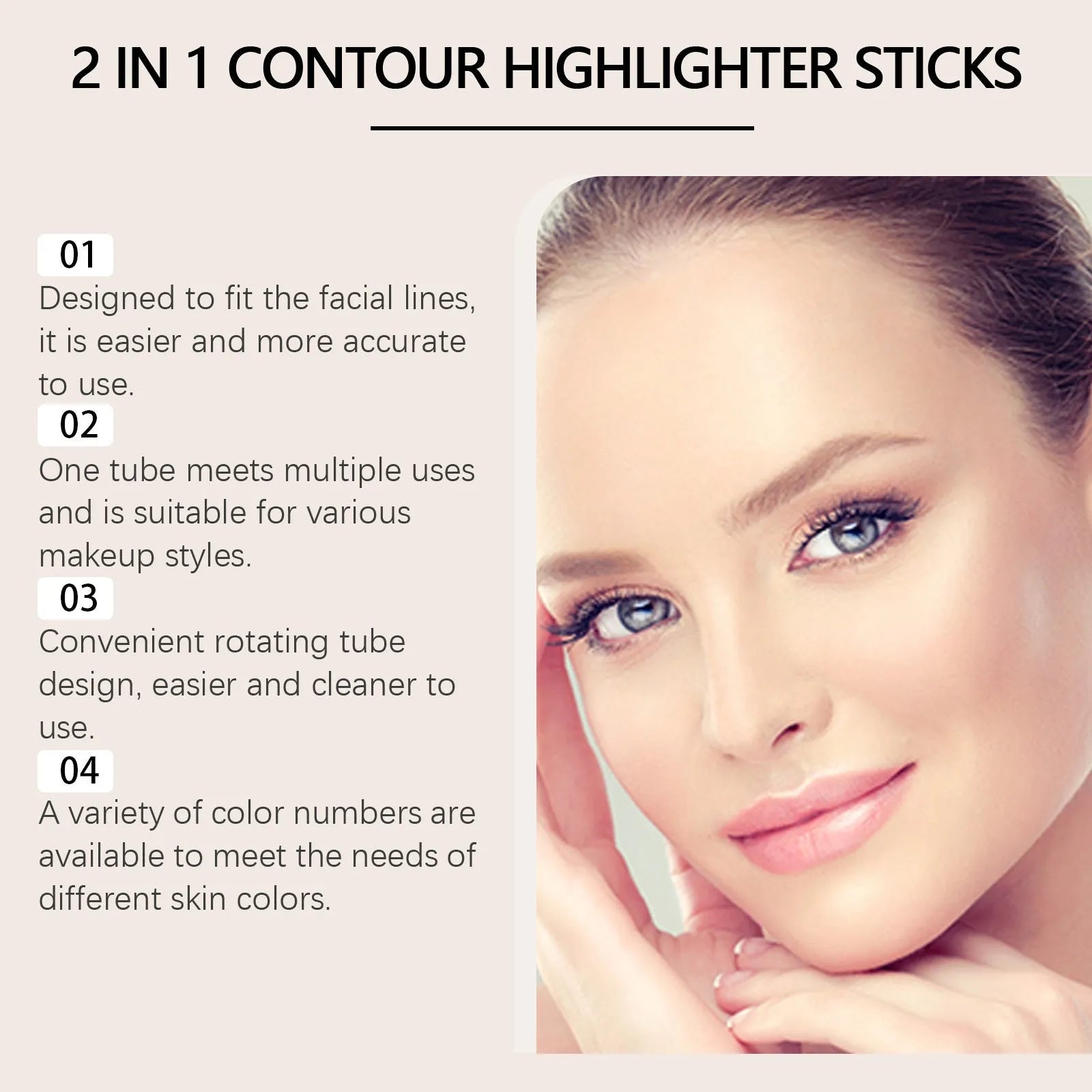 2-in-1 dual-ended highlighter and repair pen set in brown colour options