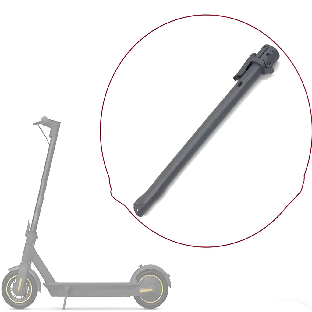 Black folding upright pole replacement part for Nanbo No. 9 electric scooter, shown isolated.