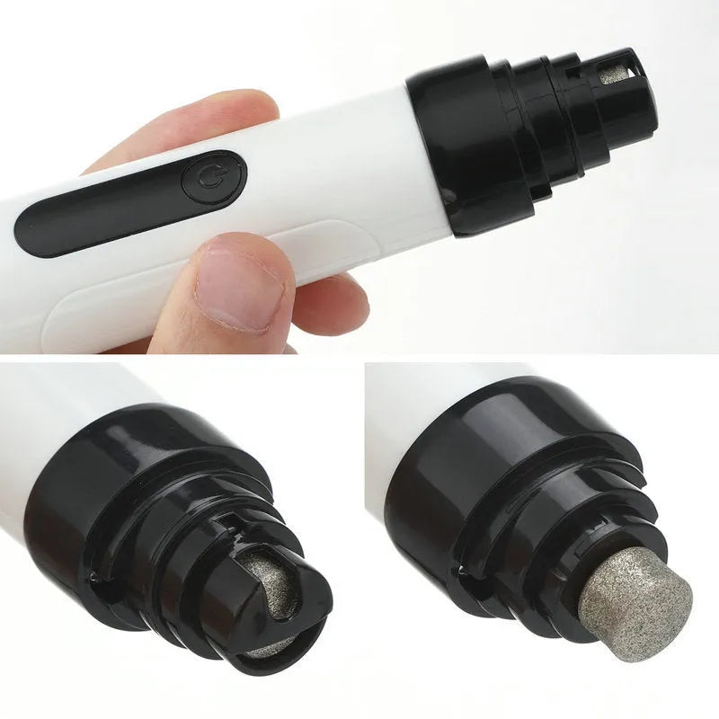 Second Gear Pet Nail Sharpener in white colour with ergonomic design and adjustable speed settings