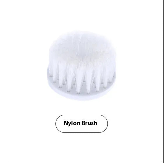 4 in 1 cordless electric cleaning brush with 360r/min spinning action, plastic body 10 x 18 x 6.5cm and four brush heads
