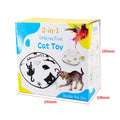 Automatic self-play cat teaser toy in picture colour, plastic construction.