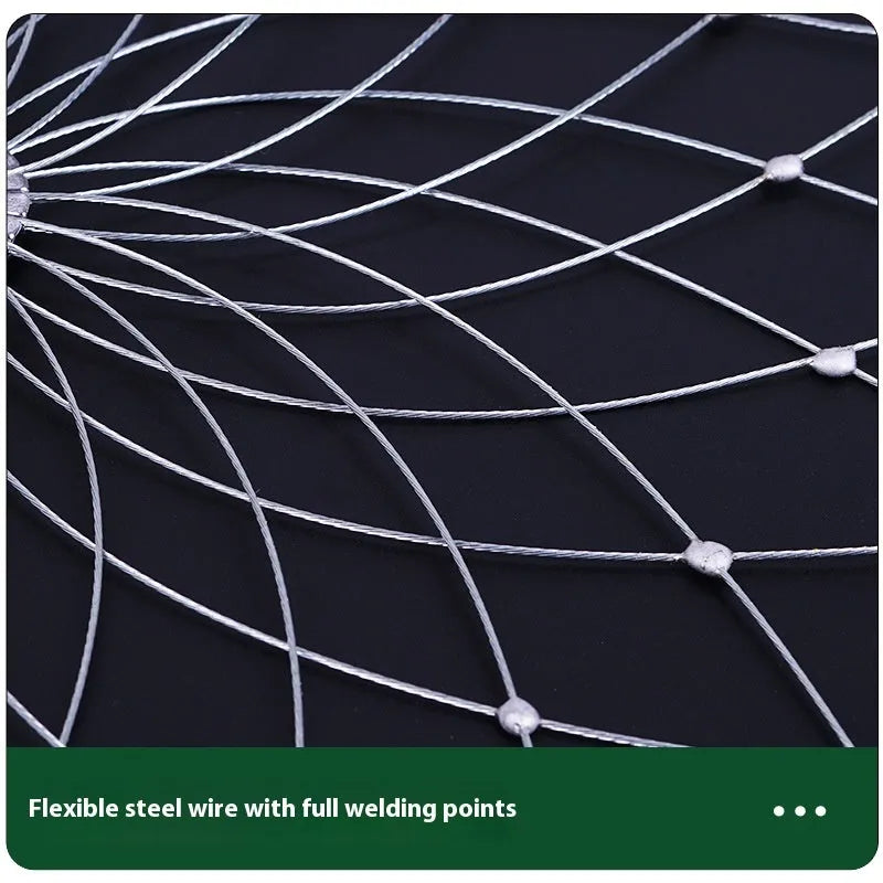 Stainless steel automatic opening and closing crab net with 20 steel wires, 52cm diameter, for blue crab fishing