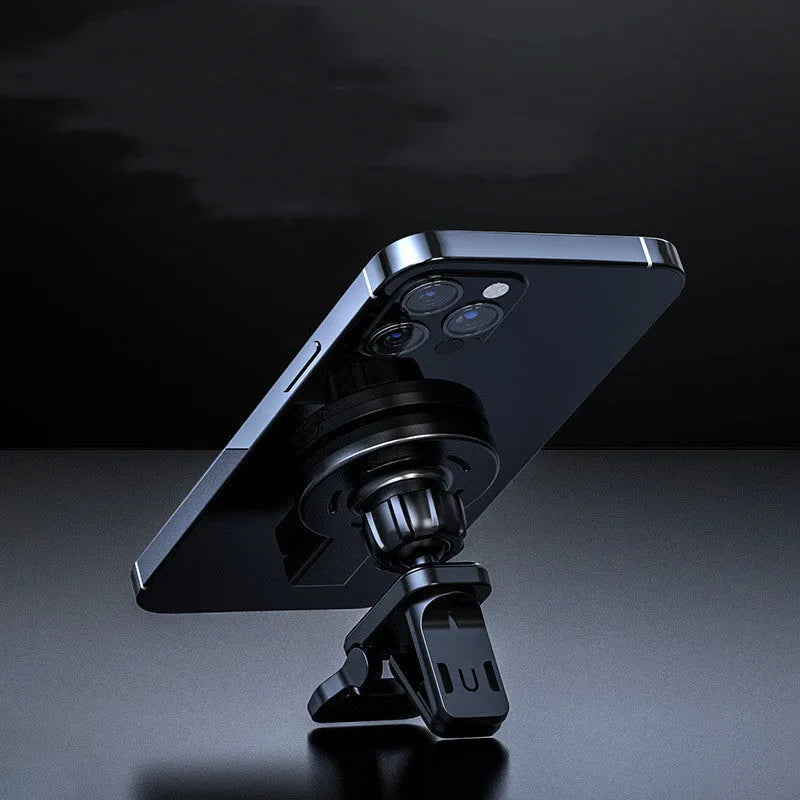 Black and white magnetic absorption wireless charger with charging cable