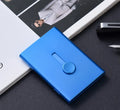 Aluminium hand push card case with 6-layer storage and RFID protection