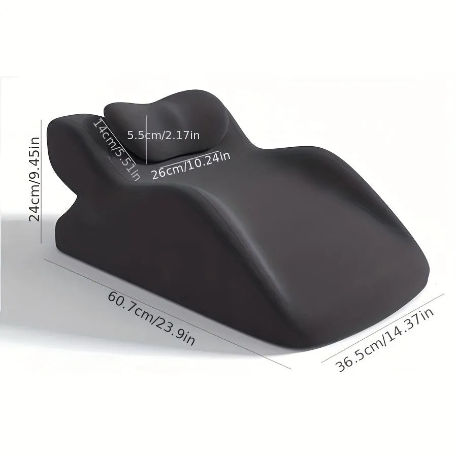 Prone position sleeping pillow for stomach sleepers in blue colour option