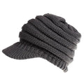 Women's acrylic ponytail beanie hat with hair opening in multiple colour options