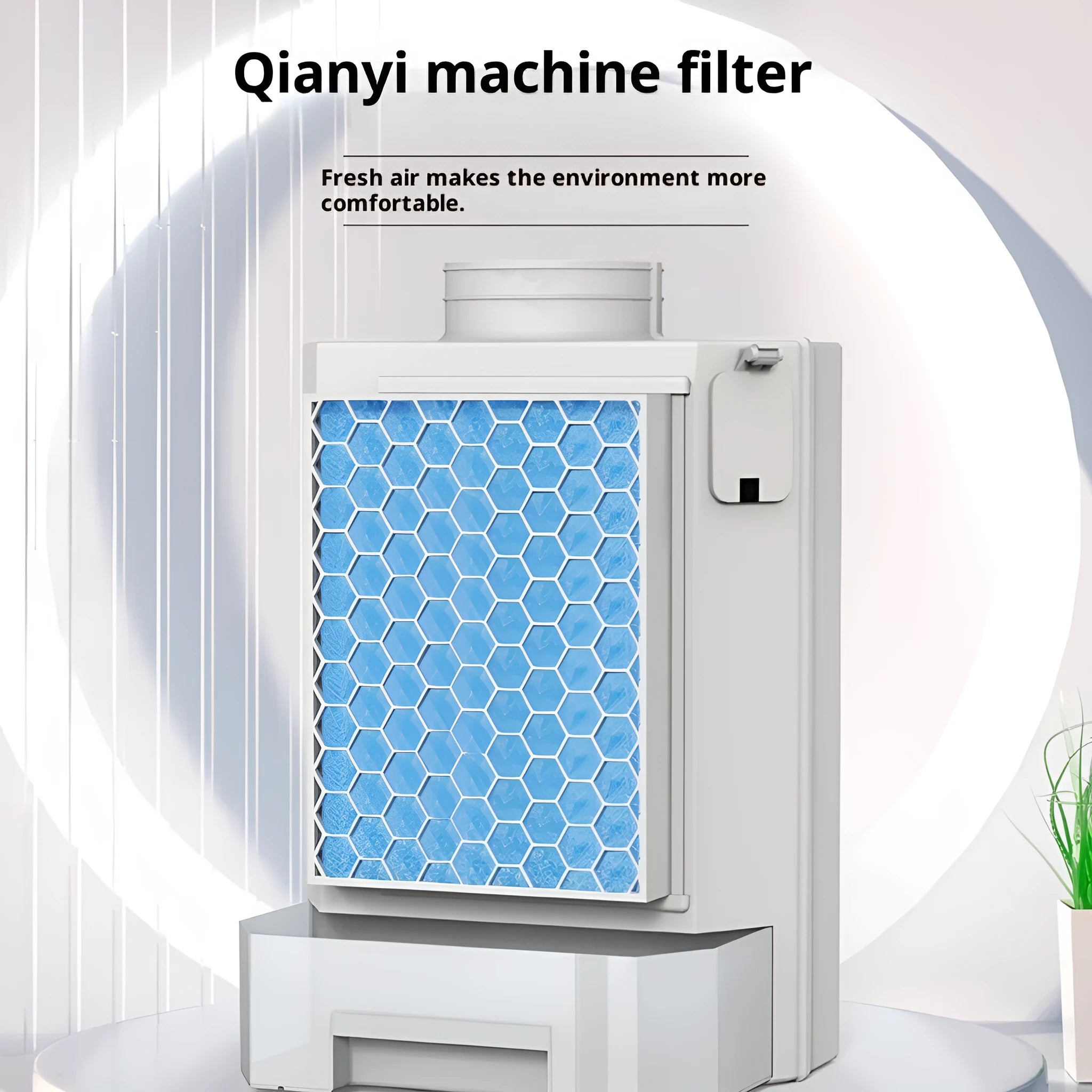 Clothes dryer fluff dust filter with thickened ABS plastic body and 9.6cm vent connection, including filter cotton pads