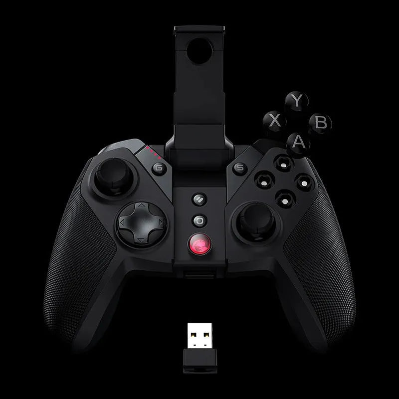Black Gaishi wired video game controller with Type-C cable on a dark background