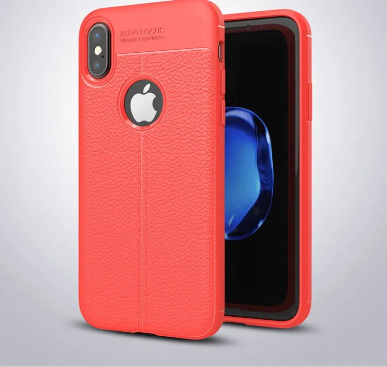 WeFor PU leather and silicone phone case for OnePlus 5, 5T, and 6 with screen protector