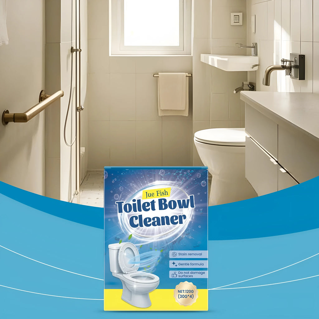 Toilet cleaning powder 120g pack with four 30g units for descaling stain and odour removal