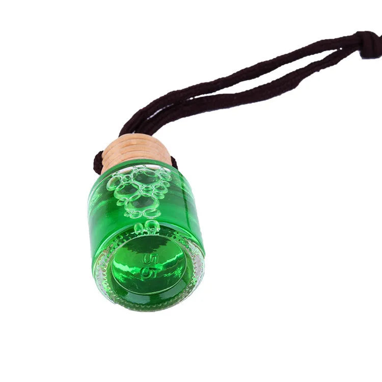 Car air freshener glass bottle hanging ornament in 55g net content