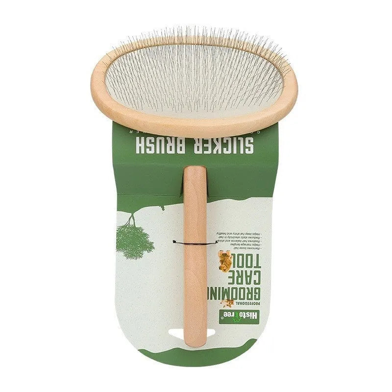 Wooden pet comb for dogs and cats hair removal brush with multiple size and material options