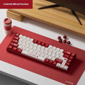 AJAZZ AK680 mechanical gaming keyboard in red and white mixed colour with 1.5 metre USB cable