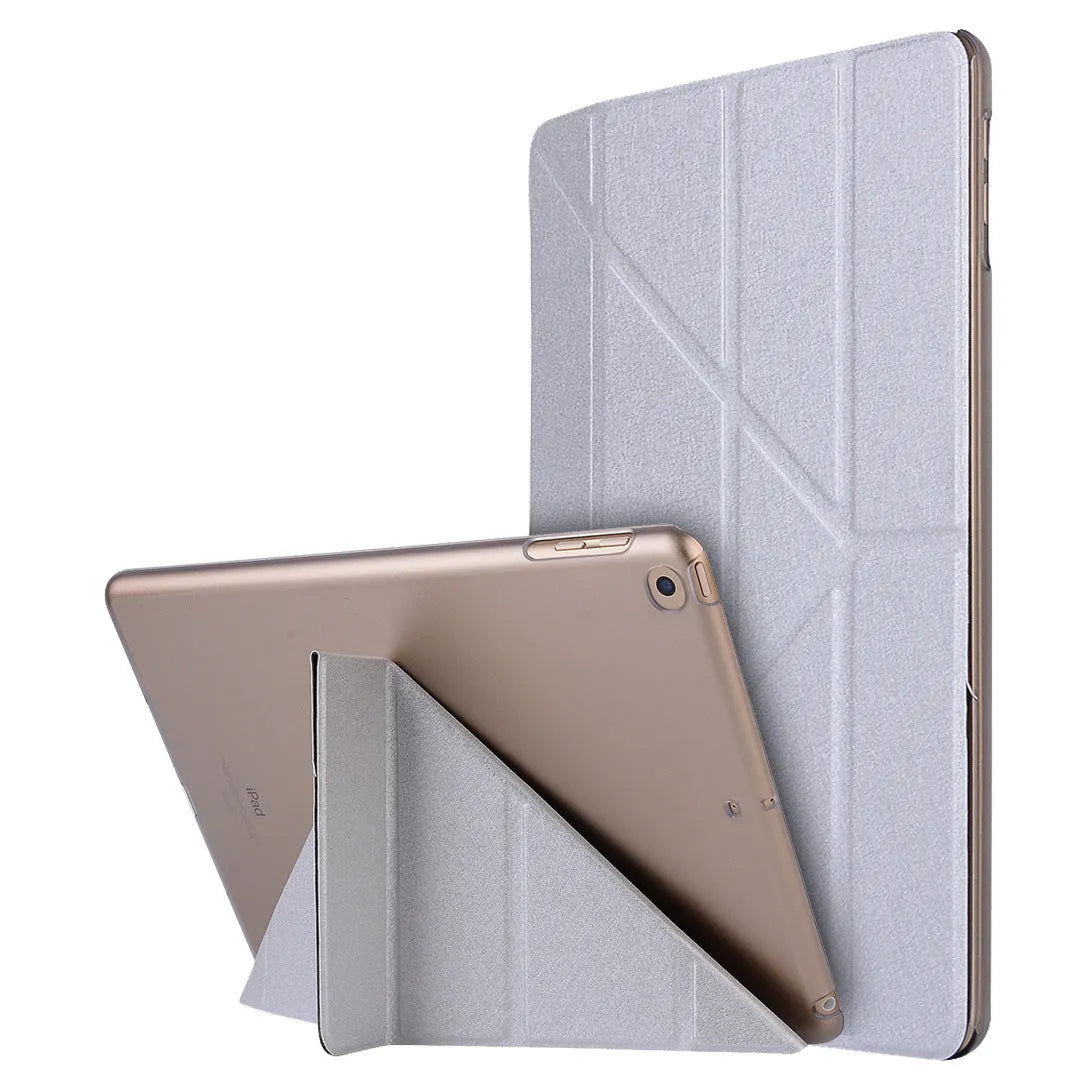Ultra-thin PU leather protective case for iPad 9.7 and Pro 11, in black, showing front cover with precise cutouts