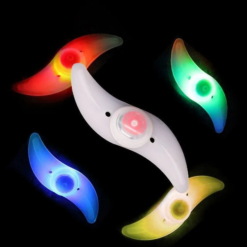 Bicycle spoke light in silica gel, 125 x 38 x 10mm, with three modes and CR032 battery included