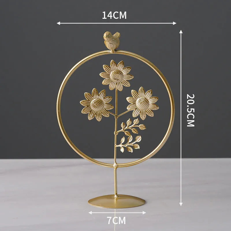 Nordic style wrought iron and copper plastic decorative craft painting ornament