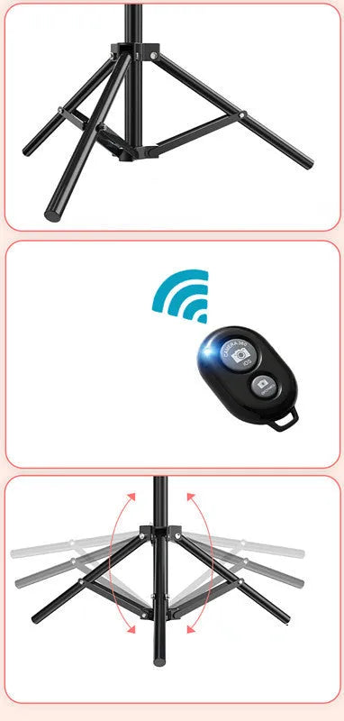 10-inch ring selfie beautifying light with adjustable 19cm metal bracket for smartphones