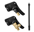 Vehicle air conversion inflatable chuck two-in-one nozzle with hose and connectors