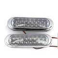 White car LED auxiliary light set 16LED 6W with iron brackets and screws