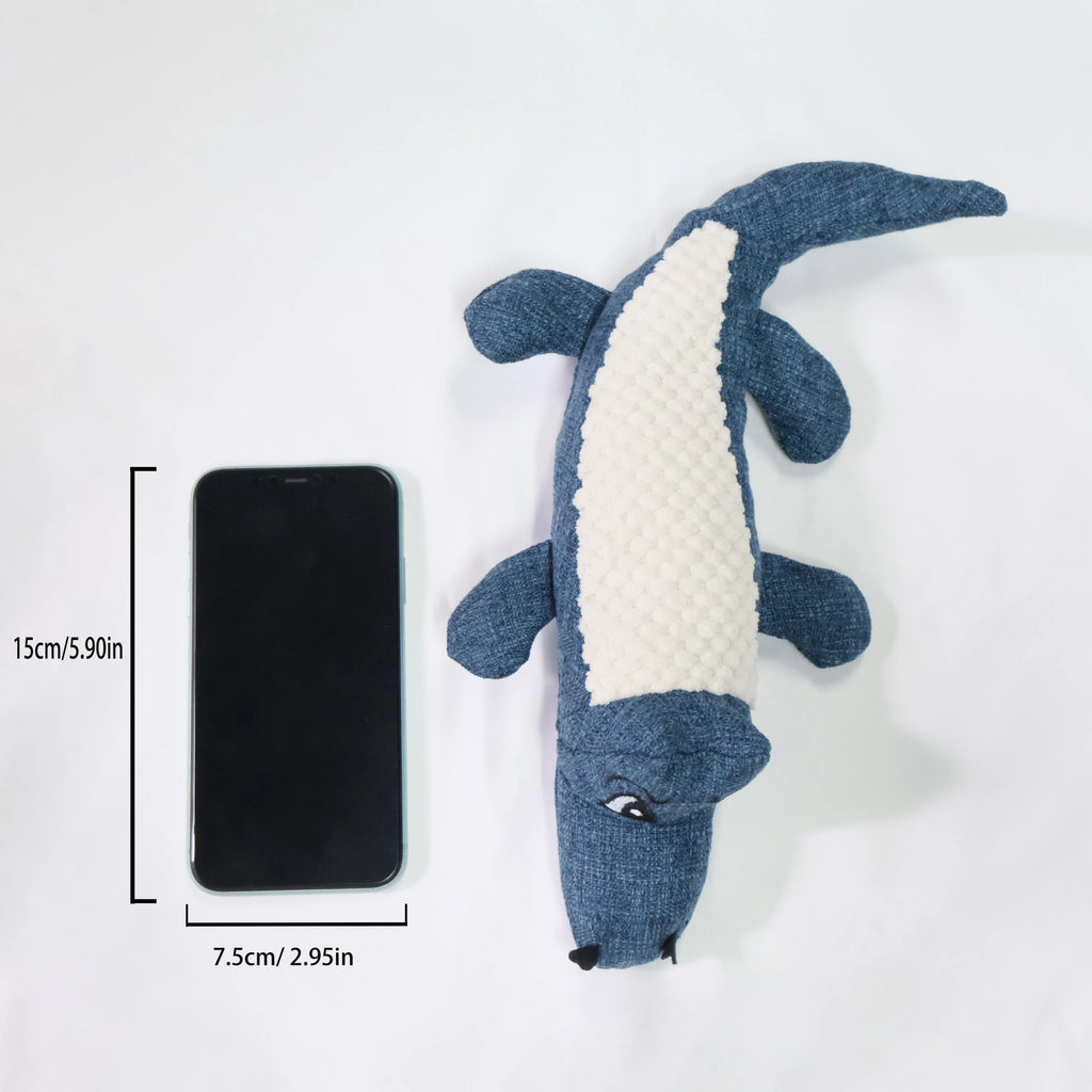 Corn grid texture pet plush toy with biting sound in blue, green and red colour options