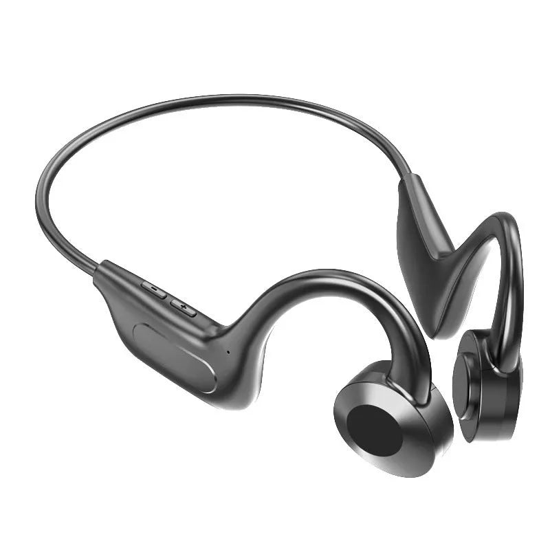 Black VG02 true wireless ear-mounted sports Bluetooth headset with ear hook design