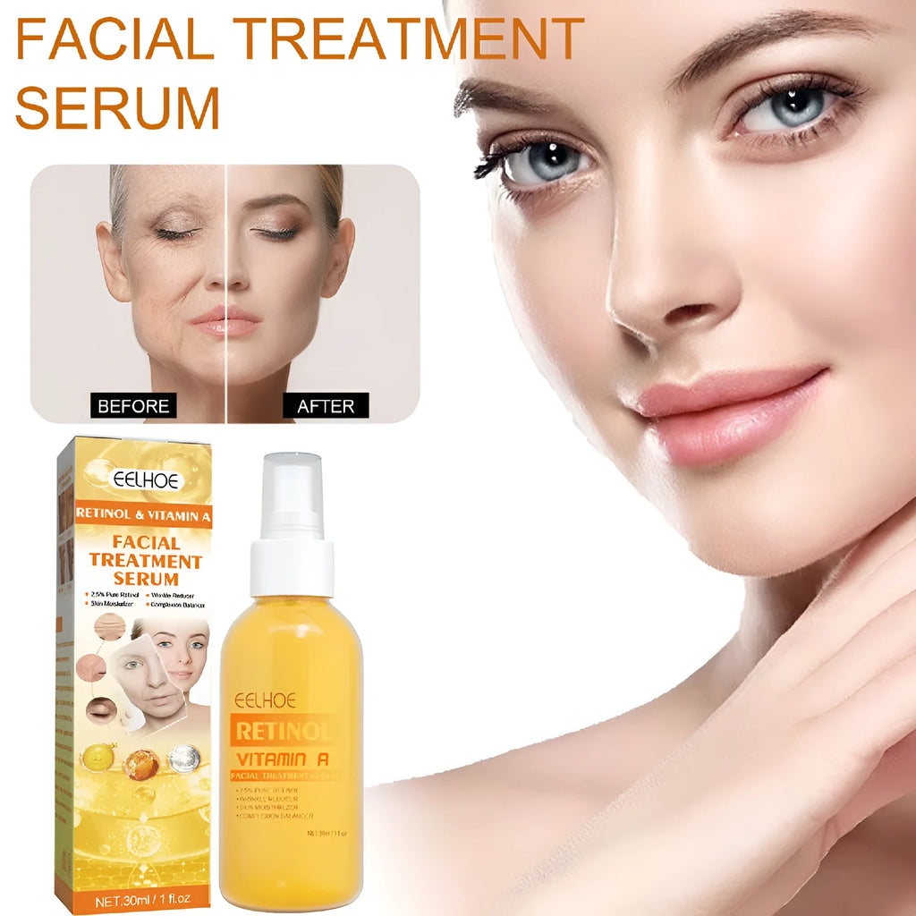 30ml retinol anti-wrinkle essence spray in boxed packaging for face and eye area
