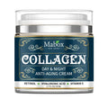 Blue jar of 50g Collagen Moisturizing Facial Cream with SPF10 for day and night use