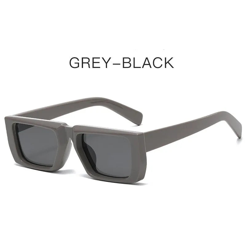 Special-shaped Y2K style sunglasses with UV400 protection in multiple frame and lens colour combinations