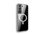 Transparent magnetic phone case for Samsung Galaxy S21 S22 S23 with MagSafe compatibility