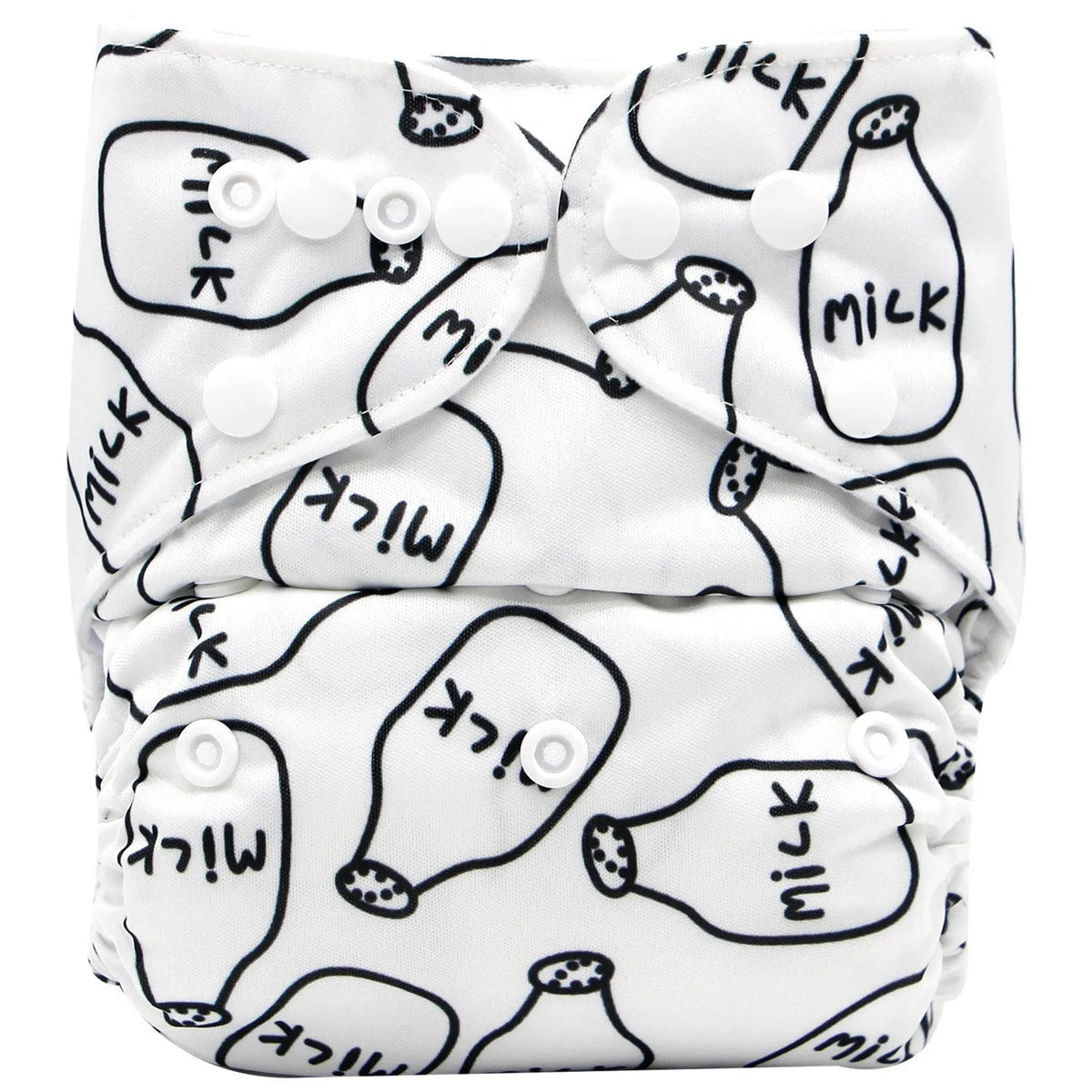 Cartoon printed baby cloth diaper with adjustable one-size buckles and TPU waterproof layer, colour A or B