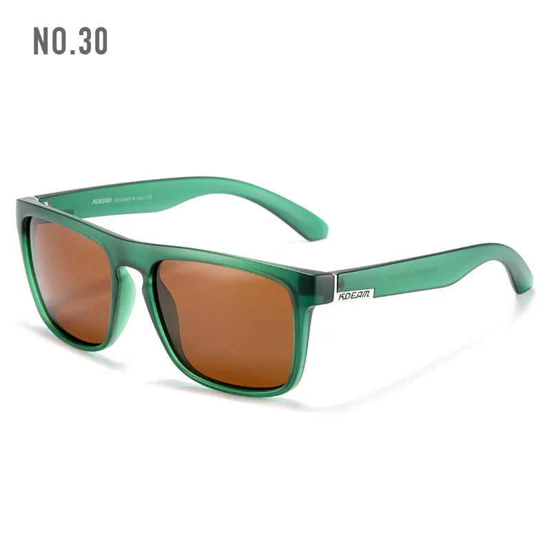 Men's polarized sports driving sunglasses with full frame, UV400 protection, and multiple colour options