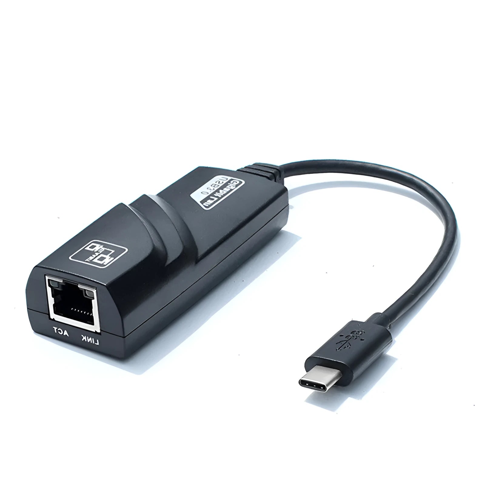 Type-C to RJ45 Gigabit network card adapter with USB 3.1 port, ultra-thin design