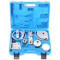 Volvo and Land Rover 3.0 3.2L engine timing tool kit with eight carbon steel pieces for cylinder head alignment.