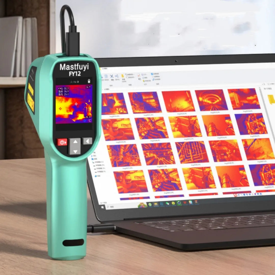 Mastfuyi FY12 green infrared thermal imager with laser positioning and built-in 2500mAh battery and 4GB card
