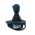 Black ABS plastic forklift hydraulic control lever joystick on steering wheel column