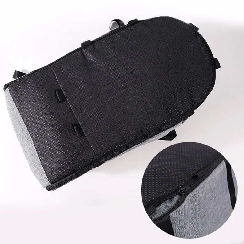 Cloth outdoor dog kennel shown in a choice of colours including blue, grey, red, and grey mesh.