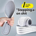 Grey, black, and orange breathable PU sports insoles shown on a size guide from 35 to 46.
