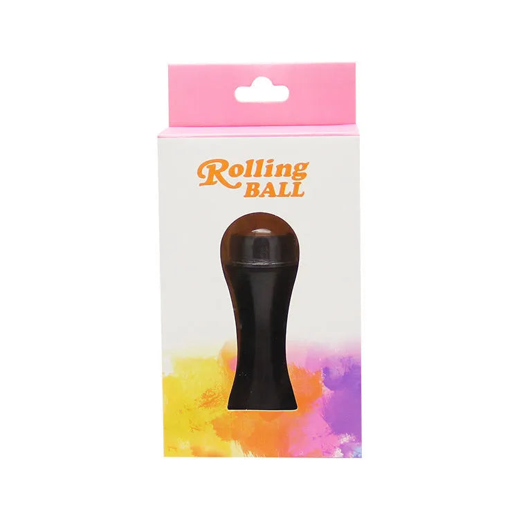 Volcanic stone oil control roller in black, green, pink or white for reusable facial skincare.