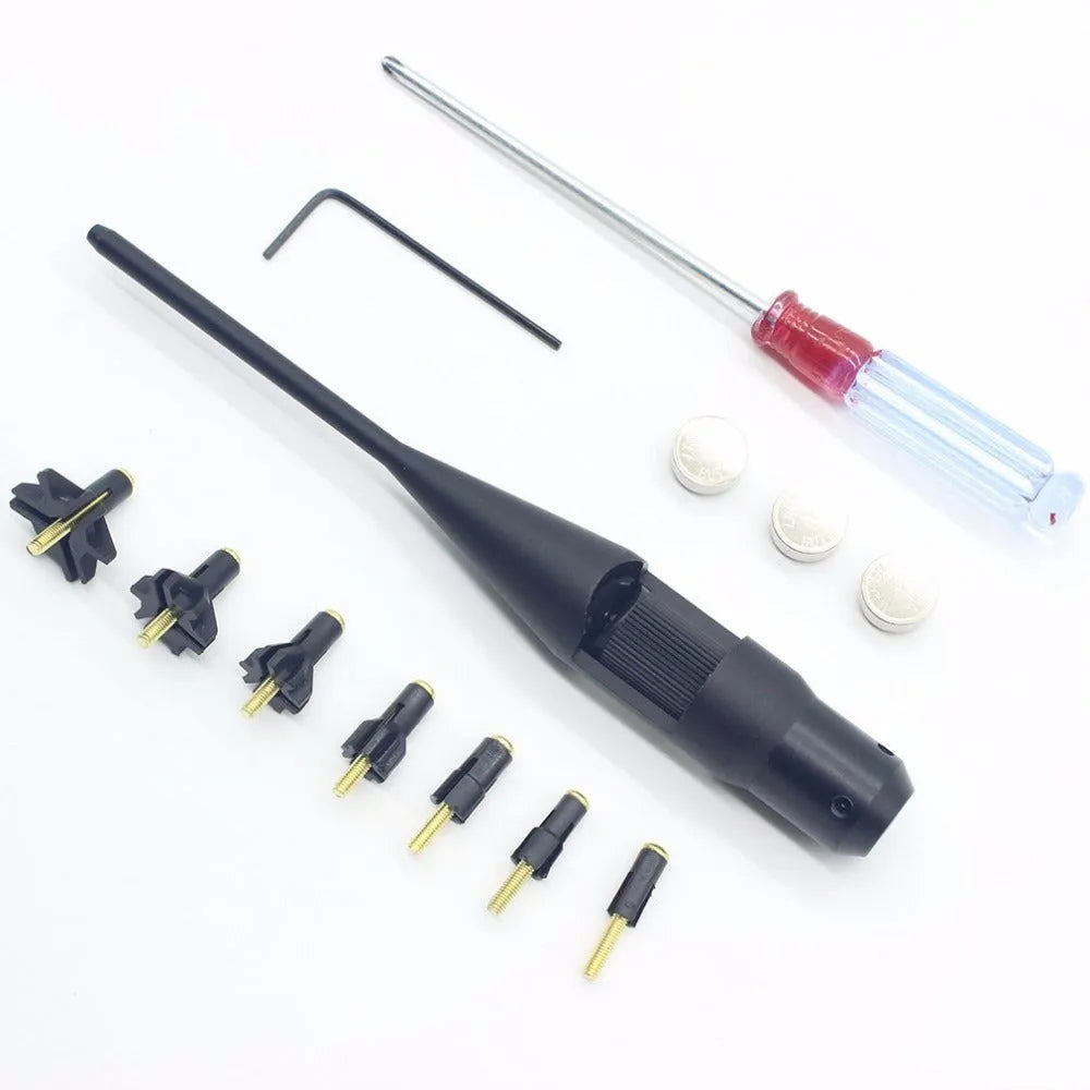 150mm no-adjustment horizontal calibrator red laser sight, 650nm 5mW, T7075 aluminium alloy, black anodized, 19mm head