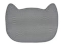 Pet litter mat non slip EVA anti skid 65x49 cm black cat floor mat