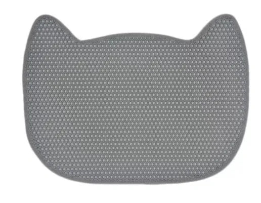 Pet litter mat non slip EVA anti skid 65x49 cm black cat floor mat