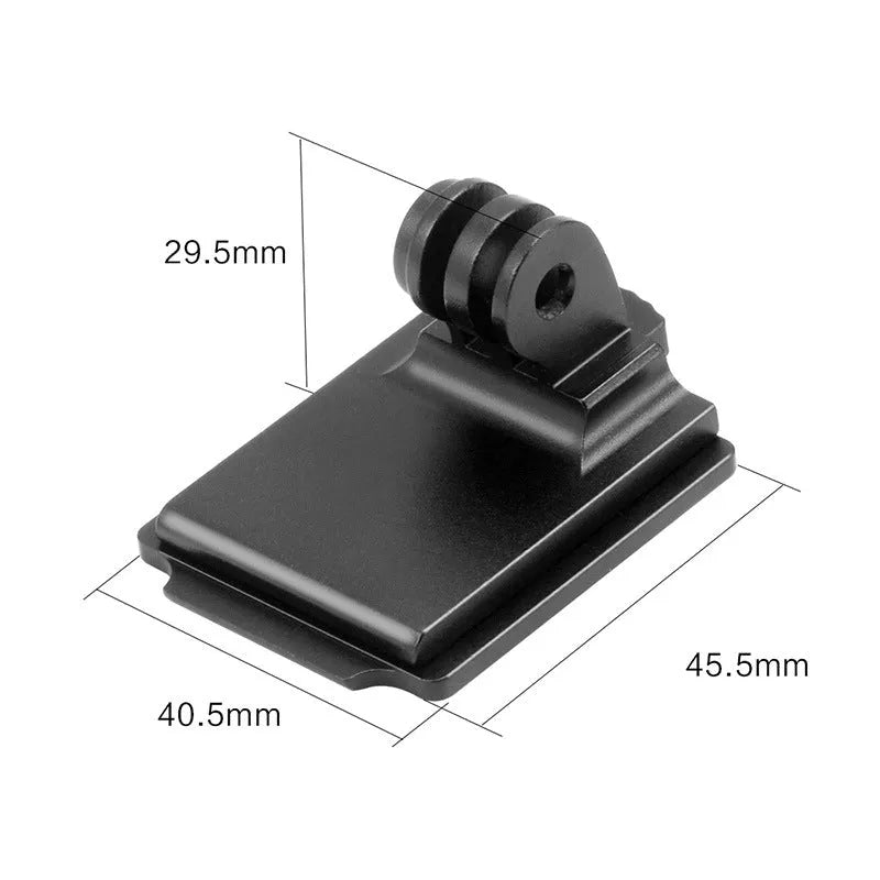 Aluminium alloy camera helmet mounting bracket for action sports