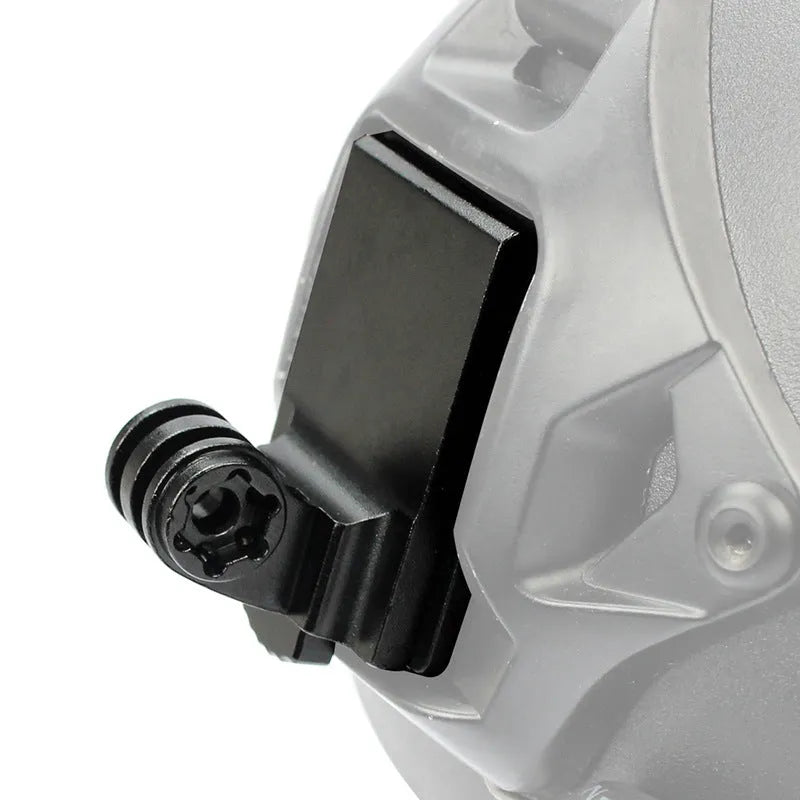 Aluminium alloy camera helmet mounting bracket for action sports